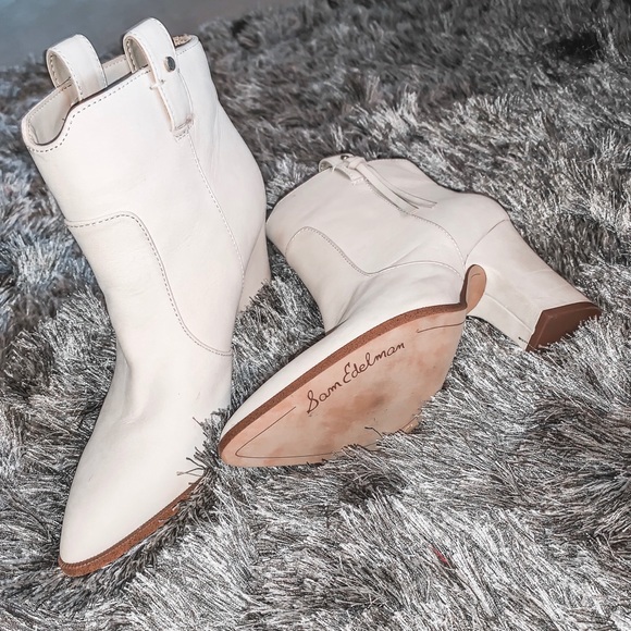 Sam Edelman Shoes - Sam Edelman cream white booties!